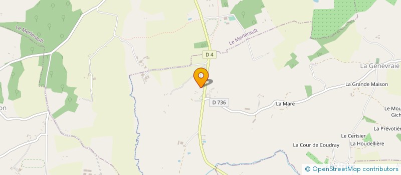 localisation de l'entreprise MADAME SYLVIE ROBINO  LA GENEVRAIE