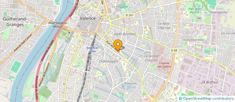 localisation de l'entreprise MADAME SYLVIE ROCHAS  VALENCE