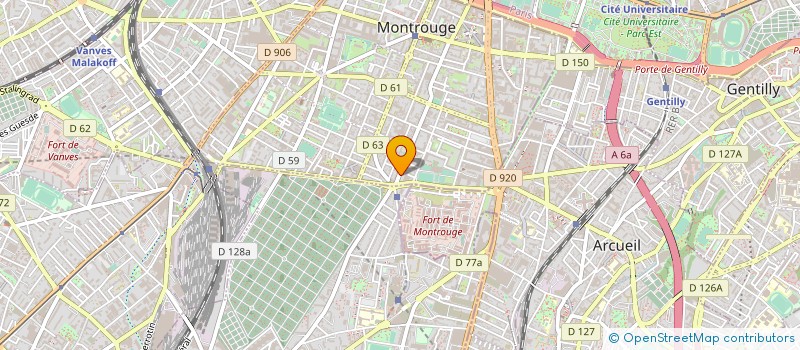 localisation de l'entreprise MADAME SYLVIE RODDE  MONTROUGE