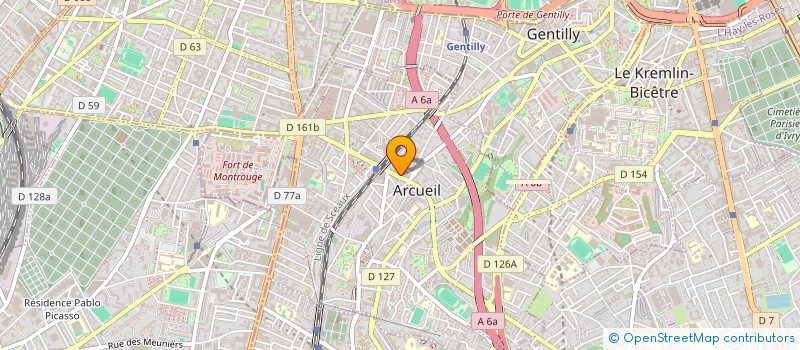 localisation de l'entreprise MADAME SYLVIE RODRIGUES  ARCUEIL