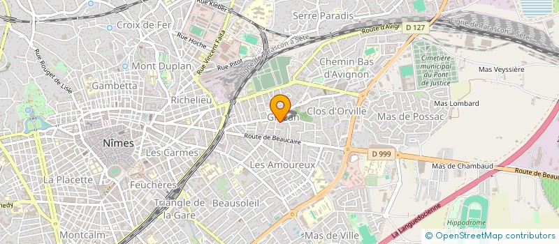 localisation de l'entreprise MADAME SYLVIE ROGER  NIMES