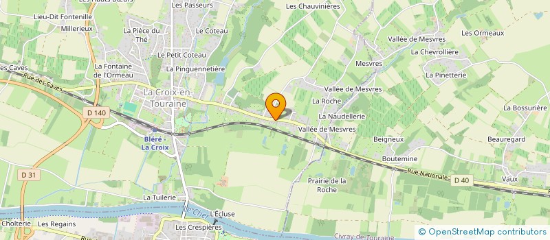 localisation de l'entreprise MADAME SYLVIE ROGUET  LA CROIX-EN-TOURAINE