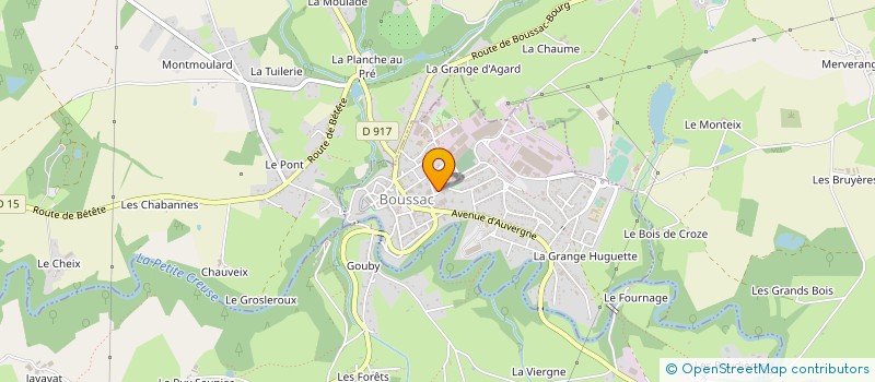 localisation de l'entreprise MADAME SYLVIE ROLLIN à BOUSSAC