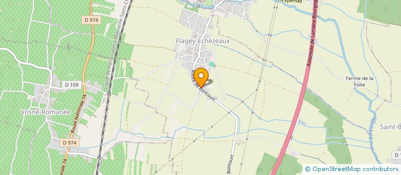 localisation de l'entreprise MADAME SYLVIE ROLLIN  FLAGEY-ECHEZEAUX