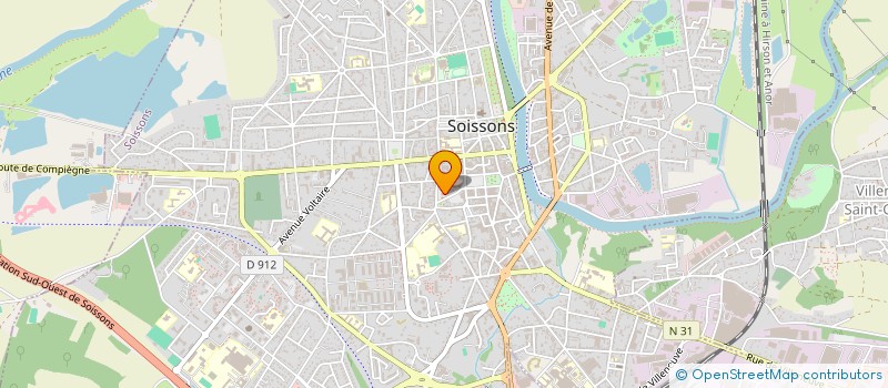 localisation de l'entreprise MADAME SYLVIE ROQUET à SOISSONS