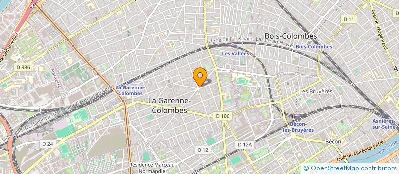 localisation de l'entreprise MADAME SYLVIE ROQUILLAS  LA GARENNE-COLOMBES