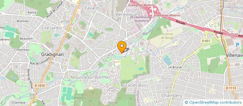 localisation de l'entreprise MADAME SYLVIE ROSE  GRADIGNAN