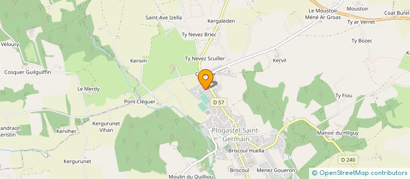 localisation de l'entreprise MADAME SYLVIE ROSPARS  PLOGASTEL-SAINT-GERMAIN
