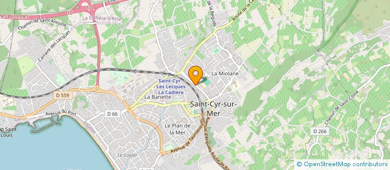 localisation de l'entreprise MADAME SYLVIE ROUAULT à SAINT-CYR-SUR-MER