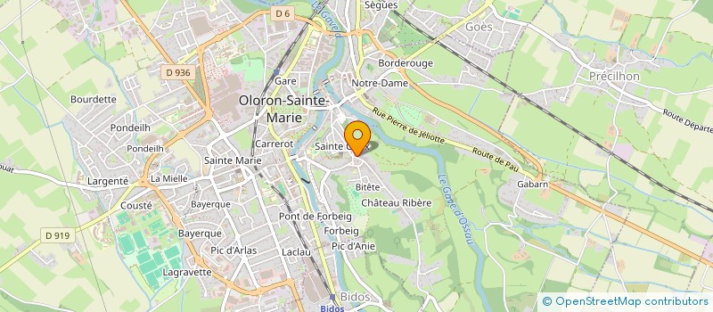 localisation de l'entreprise MADAME SYLVIE ROUCHER  OLORON-SAINTE-MARIE