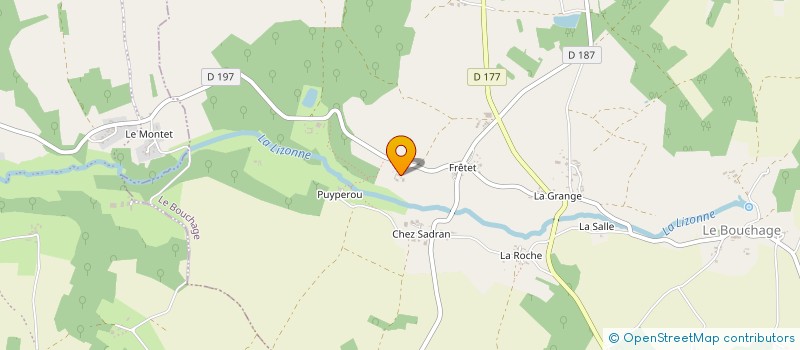 localisation de l'entreprise MADAME SYLVIE ROUFFAUD à LE BOUCHAGE