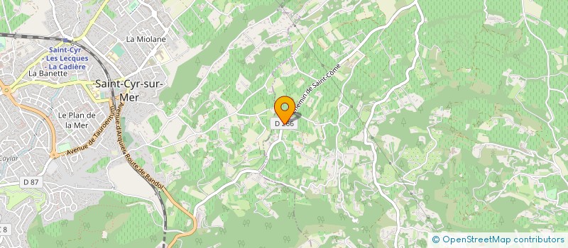 localisation de l'entreprise MADAME SYLVIE ROUGIER à LA CADIERE-D'AZUR