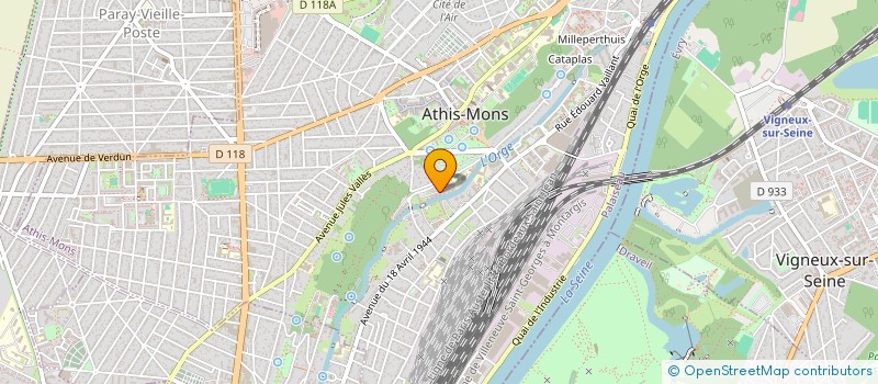 localisation de l'entreprise MADAME SYLVIE ROUMA  ATHIS-MONS