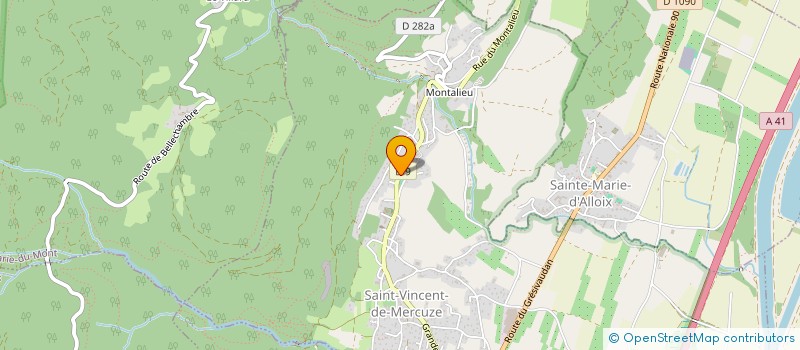 localisation de l'entreprise MADAME SYLVIE ROUSSEL  SAINT-VINCENT-DE-MERCUZE