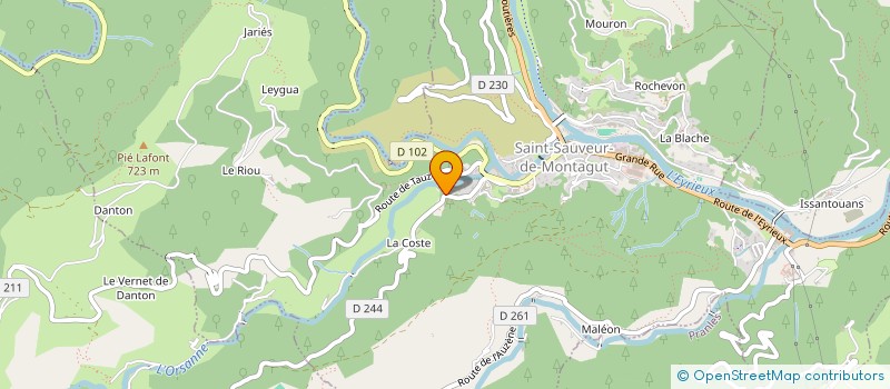 localisation de l'entreprise MADAME SYLVIE ROUVEYROL  SAINT-SAUVEUR-DE-MONTAGUT