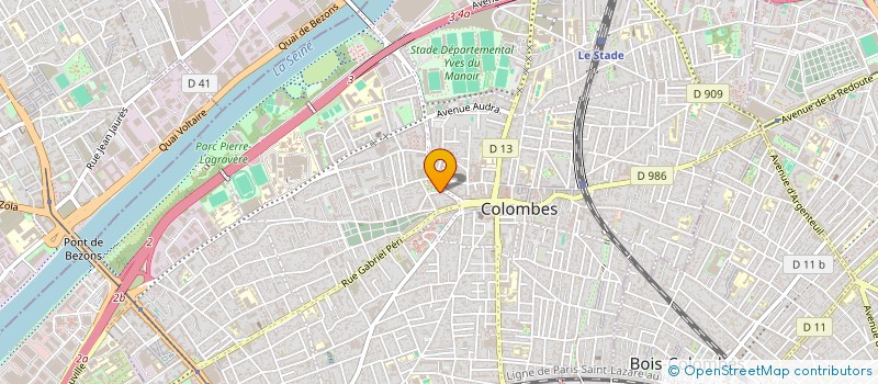 localisation de l'entreprise MADAME SYLVIE RUMPLER à COLOMBES