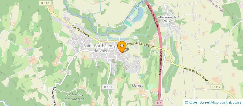 localisation de l'entreprise MADAME SYLVIE SABATIER  SAINT-BARTHELEMY-DE-VALS