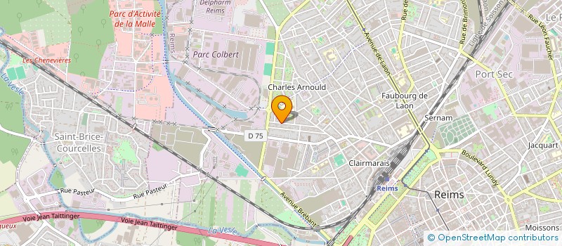 localisation de l'entreprise MADAME SYLVIE SACQUEPEE  REIMS