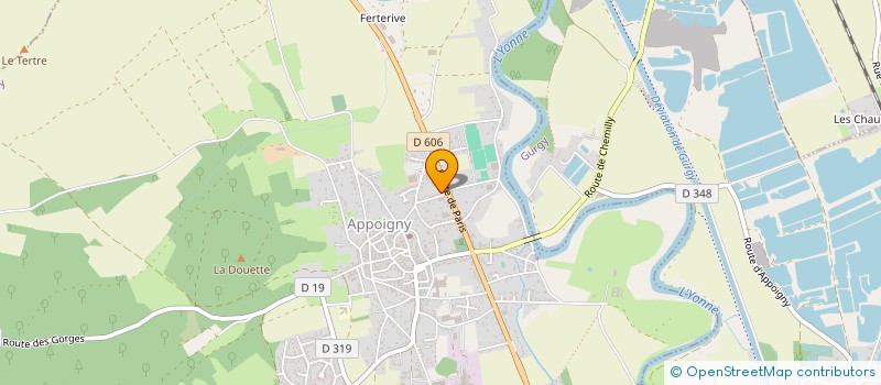 localisation de l'entreprise MADAME SYLVIE SAINTIER  APPOIGNY