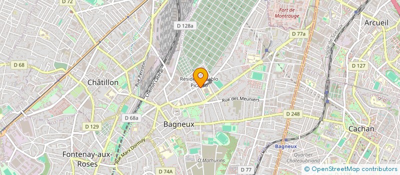 localisation de l'entreprise MADAME SYLVIE SAJOUS à BAGNEUX