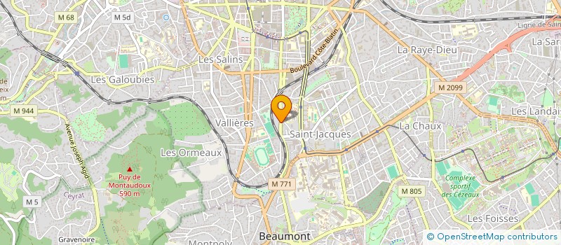 localisation de l'entreprise MADAME SYLVIE SANCHEZ  CLERMONT-FERRAND