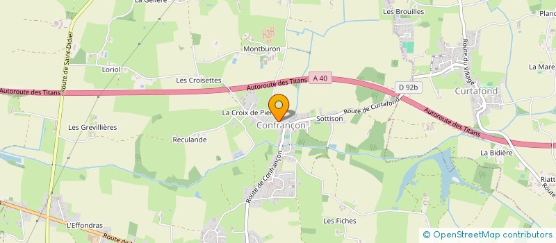 localisation de l'entreprise MADAME SYLVIE SANDON  CONFRANCON