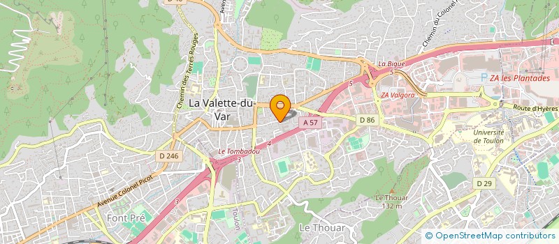 localisation de l'entreprise MADAME SYLVIE SANTIAGO à LA VALETTE-DU-VAR