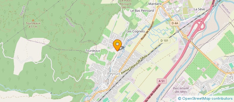 localisation de l'entreprise MADAME SYLVIE SAUNAL  PEYRUIS