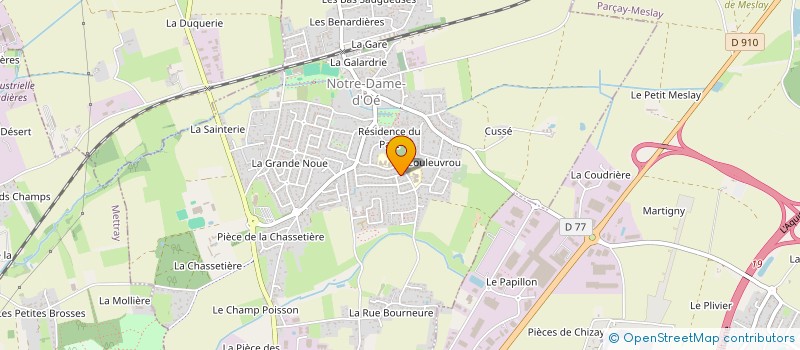 localisation de l'entreprise MADAME SYLVIE SAVARD à NOTRE-DAME-D'OE