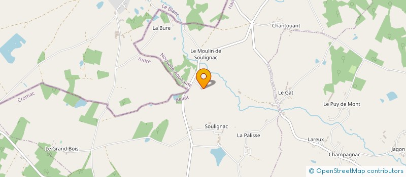 localisation de l'entreprise MADAME SYLVIE SAVIGNAC à CROMAC