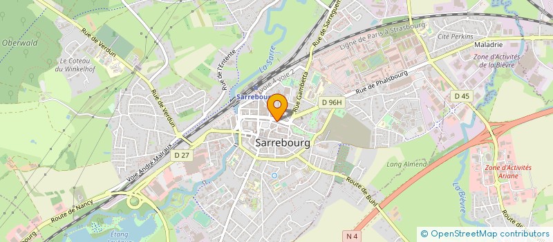 localisation de l'entreprise MADAME SYLVIE SCHOENENBERGER à SARREBOURG
