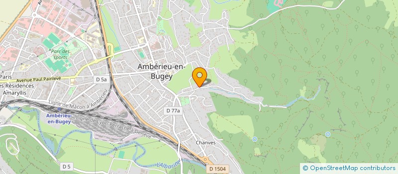 localisation de l'entreprise MADAME SYLVIE SCHOEPFLIN à AMBERIEU-EN-BUGEY