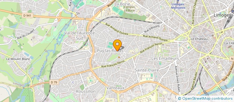 localisation de l'entreprise MADAME SYLVIE SCOSSA-BAGGI  LIMOGES