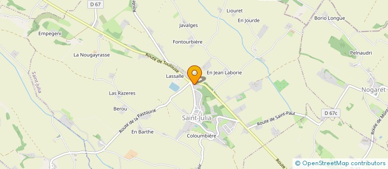 localisation de l'entreprise MADAME SYLVIE SCRIBE  SAINT-JULIA