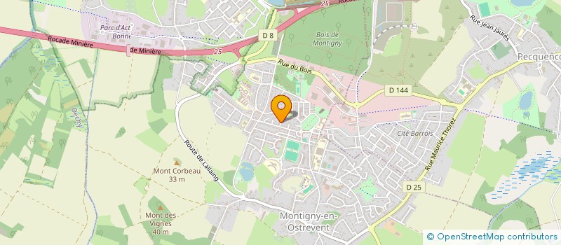 localisation de l'entreprise MADAME SYLVIE SEBILLE  MONTIGNY-EN-OSTREVENT