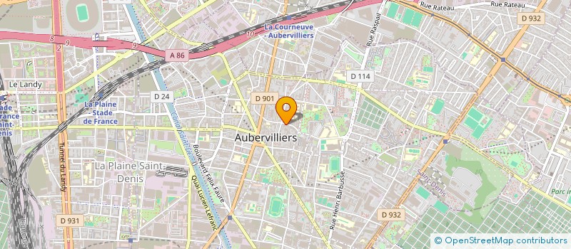 localisation de l'entreprise MADAME SYLVIE SEMAVOINE à AUBERVILLIERS