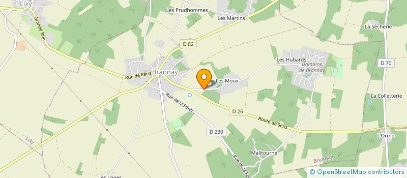 localisation de l'entreprise MADAME SYLVIE SERRA à BRANNAY