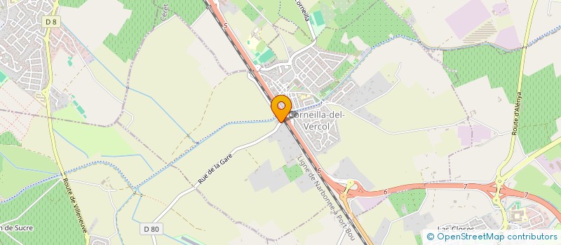 localisation de l'entreprise MADAME SYLVIE SERRANO  CORNEILLA-DEL-VERCOL