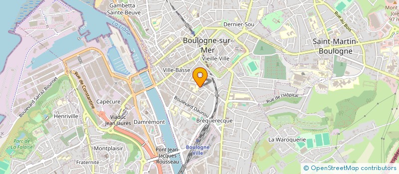 localisation de l'entreprise MADAME SYLVIE SERRURIER à BOULOGNE-SUR-MER