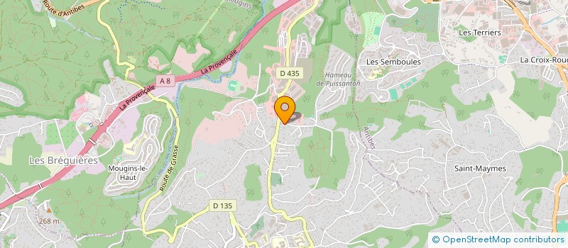 localisation de l'entreprise MADAME SYLVIE SINI  VALLAURIS