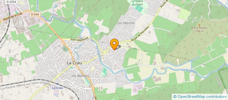 localisation de l'entreprise MADAME SYLVIE SINTES  LA CRAU