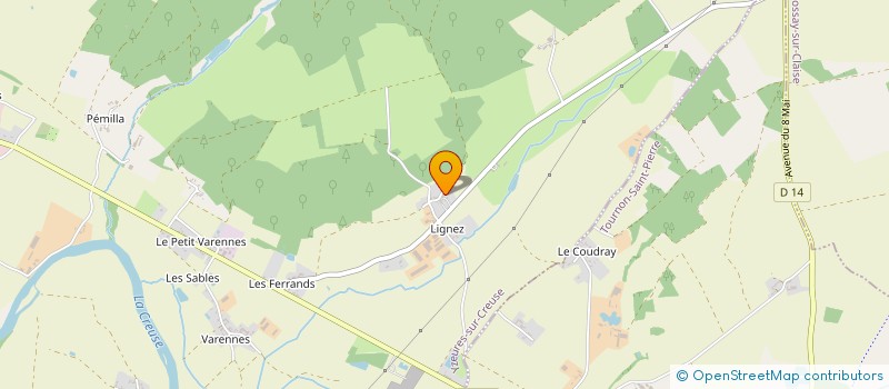 localisation de l'entreprise MADAME SYLVIE SIX  YZEURES-SUR-CREUSE