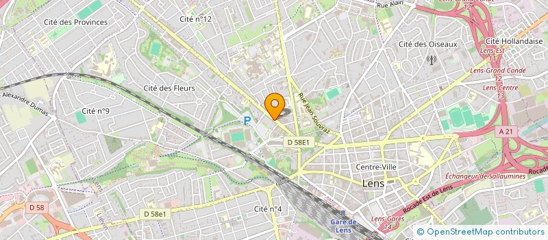 localisation de l'entreprise MADAME SYLVIE SOBUS  LENS