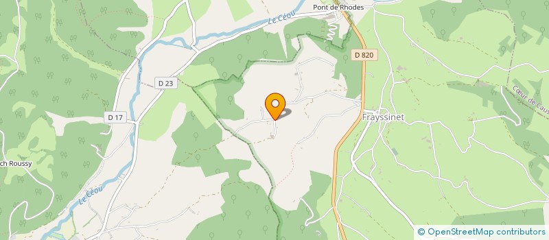 localisation de l'entreprise MADAME SYLVIE SORLIE à FRAYSSINET