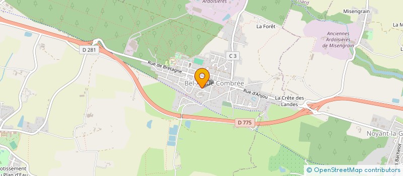 localisation de l'entreprise MADAME SYLVIE SORTANT à OMBREE D'ANJOU