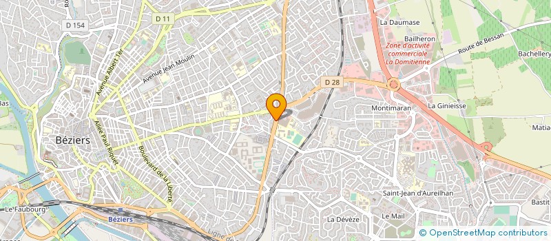 localisation de l'entreprise MADAME SYLVIE SOULET  BEZIERS