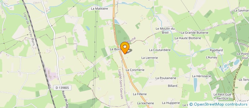 localisation de l'entreprise MADAME SYLVIE SOURSAS  ECOMMOY