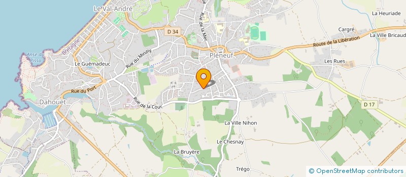 localisation de l'entreprise MADAME SYLVIE STENGER  PLENEUF-VAL-ANDRE