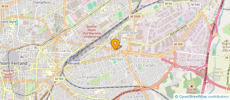 localisation de l'entreprise MADAME SYLVIE STEVANOVIC  CLERMONT-FERRAND