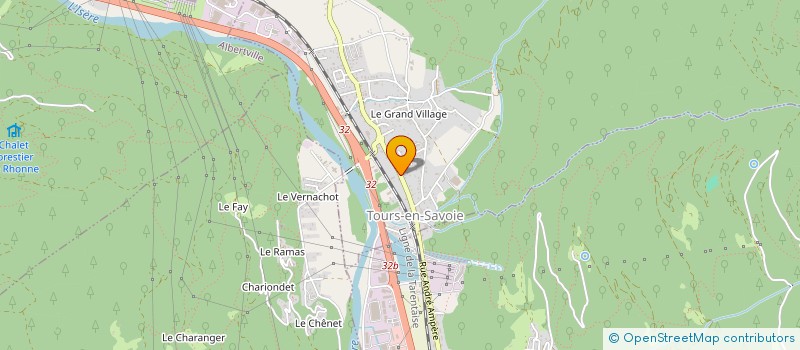 localisation de l'entreprise MADAME SYLVIE STRAPPAZZON  TOURS-EN-SAVOIE